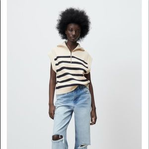 Zara stripped knit vest